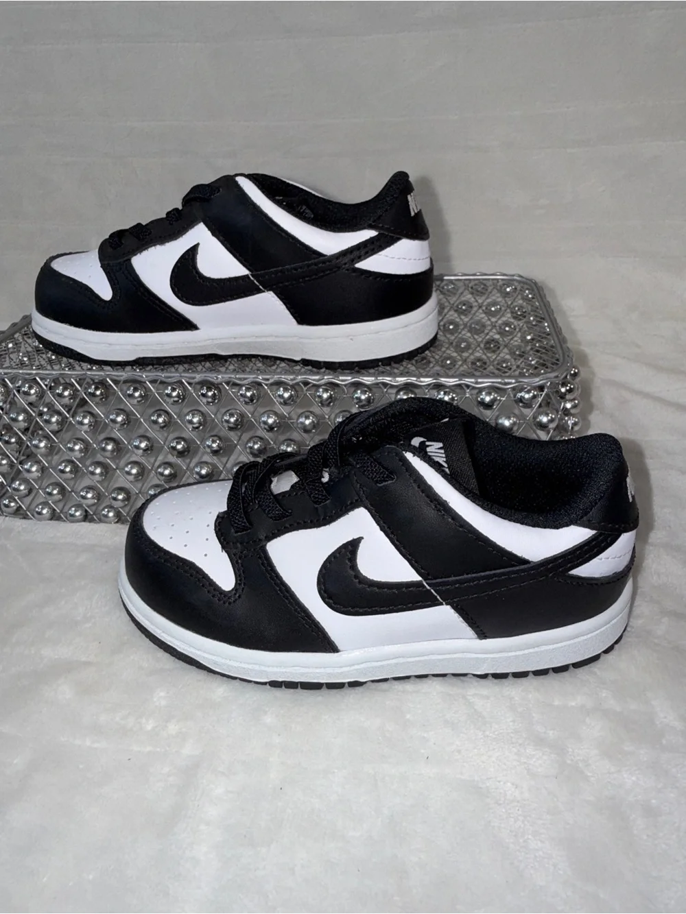Nike Dunk Low Panda Black White Toddler 10C (UK 9.5/EU 27) CW1589-100 🐼🖤